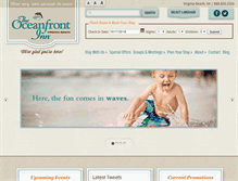 Tablet Screenshot of oceanfrontinn.com